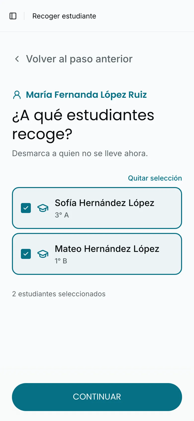 «¿A qué estudiantes recoge?» con los dos hijos del tutor escaneado